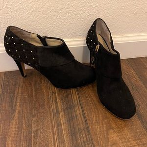 Adrienne Vittadini Black Studded Heels